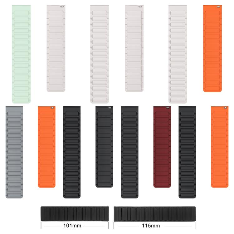 xDfind I-shaped Magnetic Silicone Watch Band, For Apple Watch 42 / 44 / 45 / 46 / 49mm, For Apple Watch 38 / 40 / 41 / S10 42mm