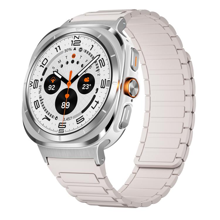 xDfind I-shaped Magnetic Silicone Watch Band, For Samsung Galaxy Watch Ultra / Ultra 2025, For Samsung Galaxy Watch8 / 8 Classic, For Samsung Galaxy Fit3 SM-R390