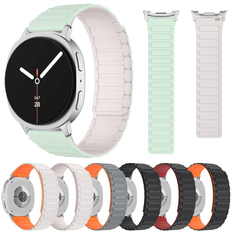 xDfind I-shaped Magnetic Silicone Watch Band, For Samsung Galaxy Watch Ultra / Ultra 2025, For Samsung Galaxy Watch8 / 8 Classic, For Samsung Galaxy Fit3 SM-R390