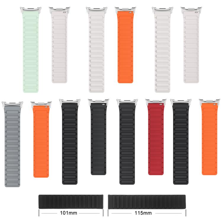 xDfind I-shaped Magnetic Silicone Watch Band, For Samsung Galaxy Watch Ultra / Ultra 2025, For Samsung Galaxy Watch8 / 8 Classic, For Samsung Galaxy Fit3 SM-R390