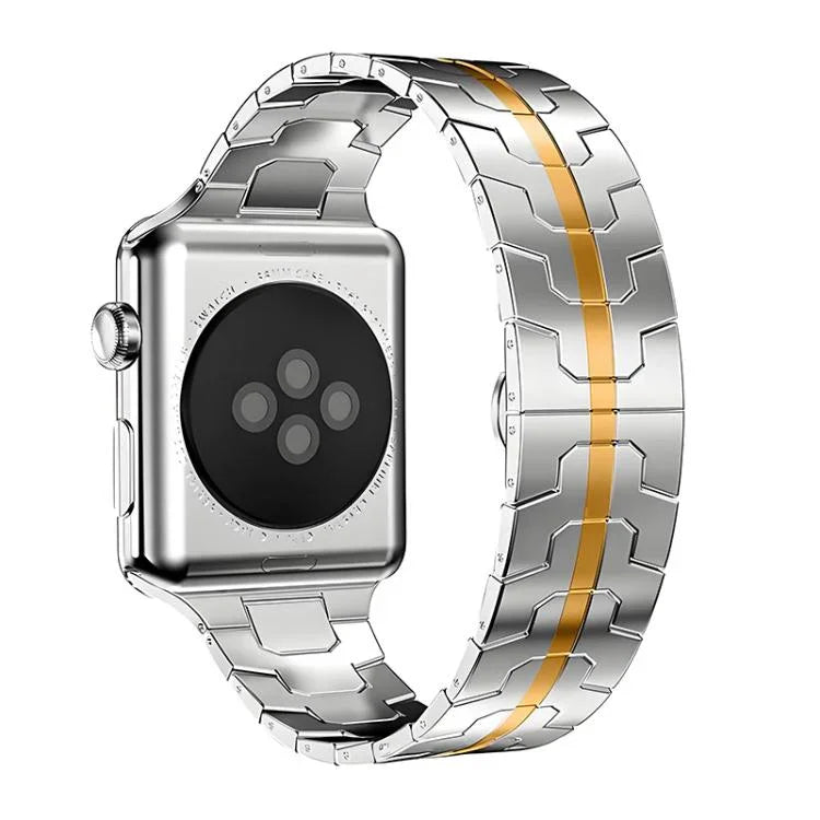 xDfind Butterfly Buckle Stainless Steel Watch Band, For Apple Watch 42 / 44 / 45 / 46 / 49mm, For Apple Watch 38 / 40 / 41 / S10 42mm
