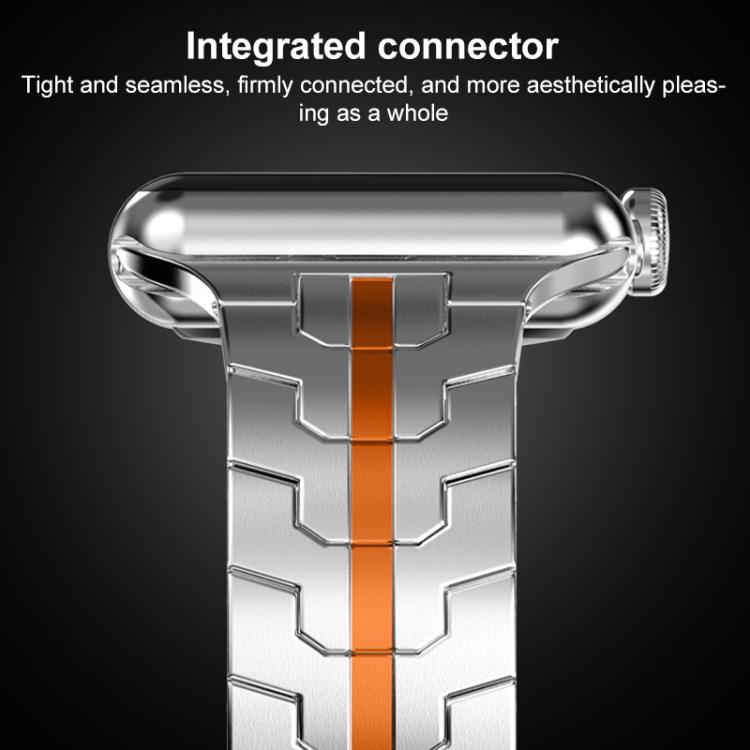 xDfind Butterfly Buckle Stainless Steel Watch Band, For Apple Watch 42 / 44 / 45 / 46 / 49mm, For Apple Watch 38 / 40 / 41 / S10 42mm