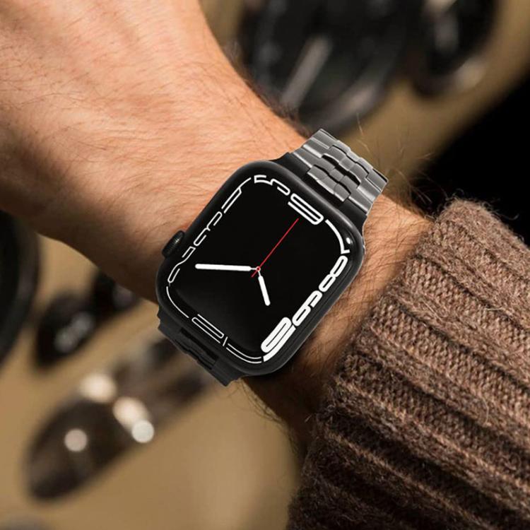 xDfind Butterfly Buckle Stainless Steel Watch Band, For Apple Watch 42 / 44 / 45 / 46 / 49mm, For Apple Watch 38 / 40 / 41 / S10 42mm