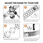 xDfind Butterfly Buckle Stainless Steel Watch Band, For Apple Watch 42 / 44 / 45 / 46 / 49mm, For Apple Watch 38 / 40 / 41 / S10 42mm