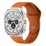 xDfind Rivet Buckle Genuine Leather Watch Band, For Samsung Galaxy Watch Ultra / Ultra 2025, For Samsung Galaxy Watch8 / 8 Classic