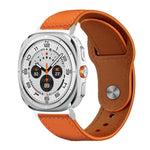 xDfind Rivet Buckle Genuine Leather Watch Band, For Samsung Galaxy Watch Ultra / Ultra 2025, For Samsung Galaxy Watch8 / 8 Classic