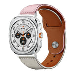 xDfind Rivet Buckle Genuine Leather Watch Band, For Samsung Galaxy Watch Ultra / Ultra 2025, For Samsung Galaxy Watch8 / 8 Classic