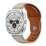 xDfind Rivet Buckle Genuine Leather Watch Band, For Samsung Galaxy Watch Ultra / Ultra 2025, For Samsung Galaxy Watch8 / 8 Classic