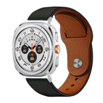 xDfind Rivet Buckle Genuine Leather Watch Band, For Samsung Galaxy Watch Ultra / Ultra 2025, For Samsung Galaxy Watch8 / 8 Classic