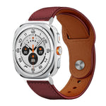 xDfind Rivet Buckle Genuine Leather Watch Band, For Samsung Galaxy Watch Ultra / Ultra 2025, For Samsung Galaxy Watch8 / 8 Classic