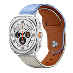 xDfind Rivet Buckle Genuine Leather Watch Band, For Samsung Galaxy Watch Ultra / Ultra 2025, For Samsung Galaxy Watch8 / 8 Classic