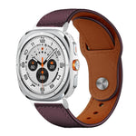 xDfind Rivet Buckle Genuine Leather Watch Band, For Samsung Galaxy Watch Ultra / Ultra 2025, For Samsung Galaxy Watch8 / 8 Classic