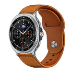 xDfind Rivet Buckle Genuine Leather Watch Band, For Samsung Galaxy Watch Ultra / Ultra 2025, For Samsung Galaxy Watch8 / 8 Classic