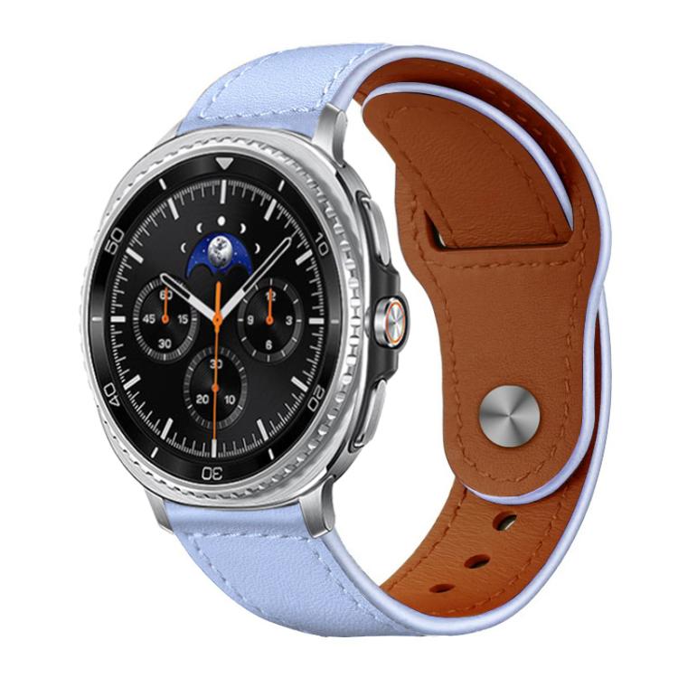 xDfind Rivet Buckle Genuine Leather Watch Band, For Samsung Galaxy Watch Ultra / Ultra 2025, For Samsung Galaxy Watch8 / 8 Classic