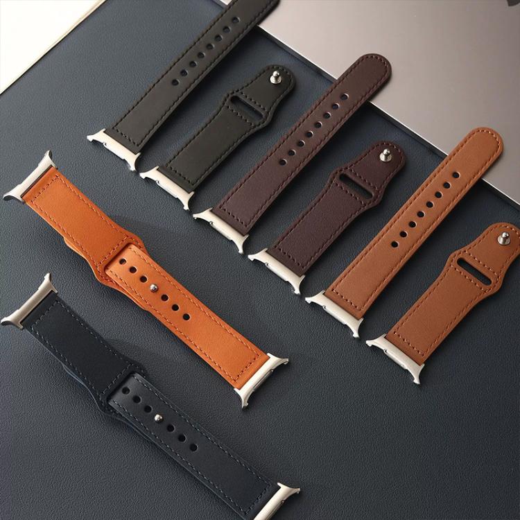 xDfind Rivet Buckle Genuine Leather Watch Band, For Samsung Galaxy Watch Ultra / Ultra 2025, For Samsung Galaxy Watch8 / 8 Classic