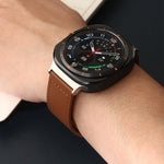 xDfind Rivet Buckle Genuine Leather Watch Band, For Samsung Galaxy Watch Ultra / Ultra 2025, For Samsung Galaxy Watch8 / 8 Classic