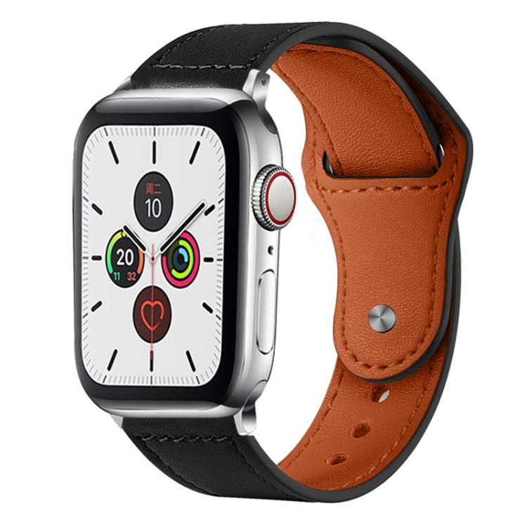 xDfind Rivet Buckle Genuine Leather Watch Band, For Apple Watch 42 / 44 / 45 / 46 / 49mm, For Apple Watch 38 / 40 / 41 / S10 42mm