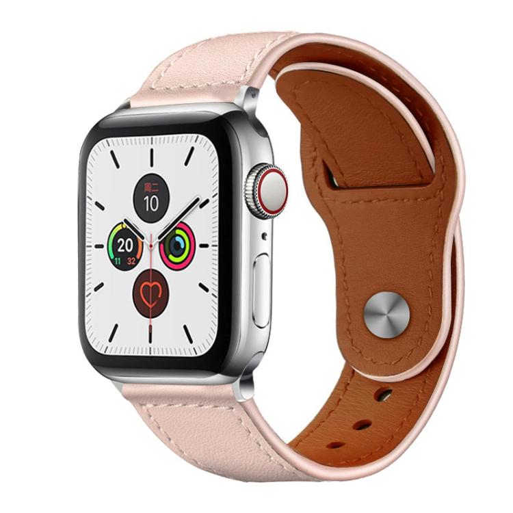 xDfind Rivet Buckle Genuine Leather Watch Band, For Apple Watch 42 / 44 / 45 / 46 / 49mm, For Apple Watch 38 / 40 / 41 / S10 42mm