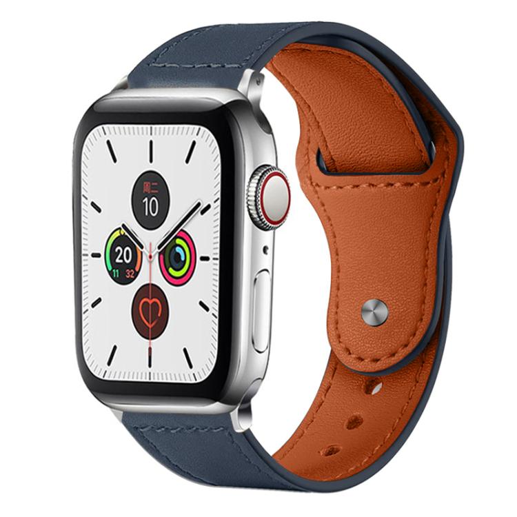 xDfind Rivet Buckle Genuine Leather Watch Band, For Apple Watch 42 / 44 / 45 / 46 / 49mm, For Apple Watch 38 / 40 / 41 / S10 42mm