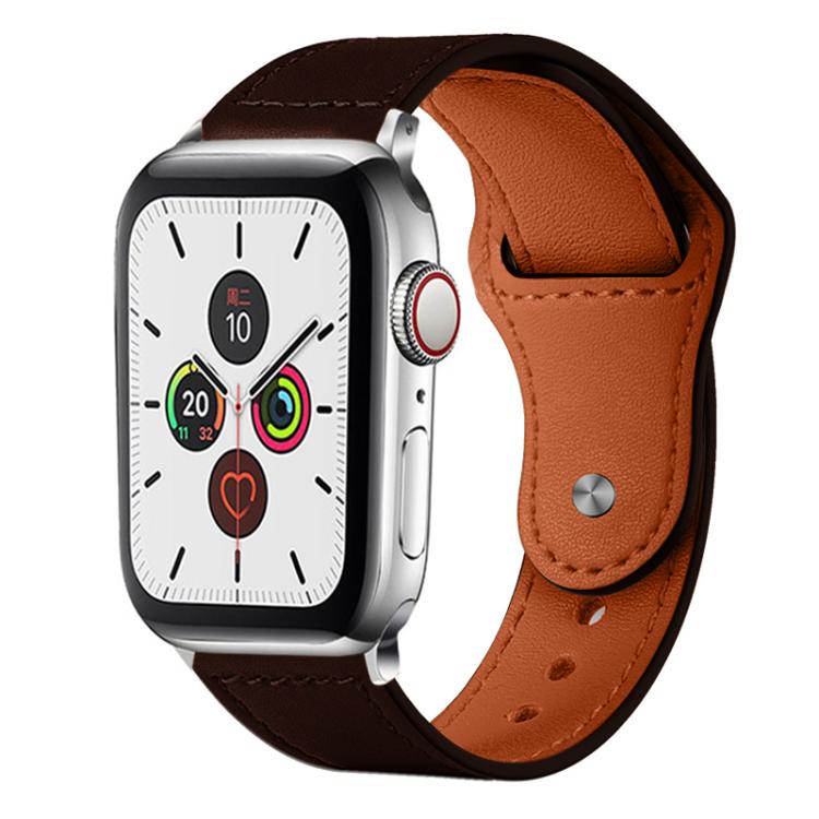 xDfind Rivet Buckle Genuine Leather Watch Band, For Apple Watch 42 / 44 / 45 / 46 / 49mm, For Apple Watch 38 / 40 / 41 / S10 42mm