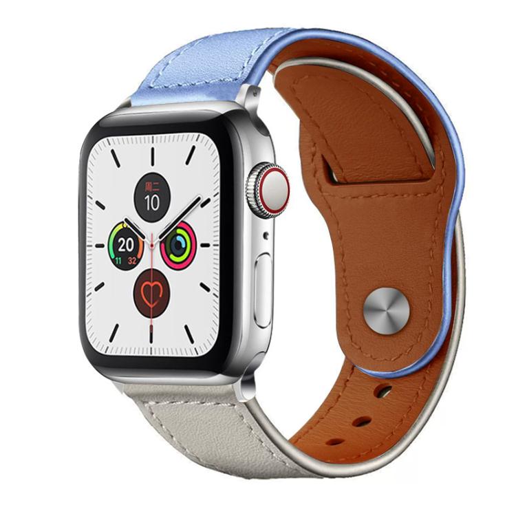 xDfind Rivet Buckle Genuine Leather Watch Band, For Apple Watch 42 / 44 / 45 / 46 / 49mm, For Apple Watch 38 / 40 / 41 / S10 42mm