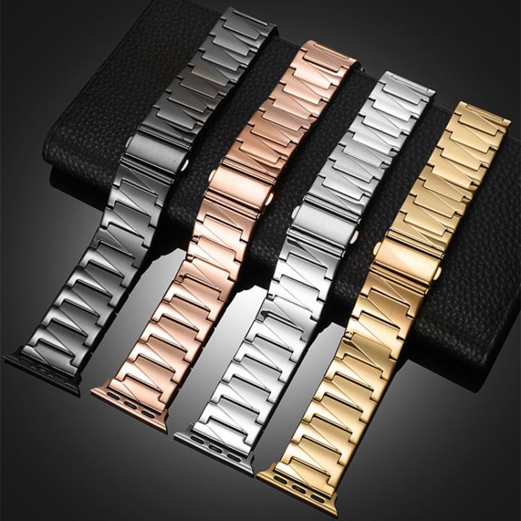 xDfind Stepped Stainless Steel Watch Band, For Apple Watch 42 / 44 / 45 / 46 / 49mm, For Apple Watch 38 / 40 / 41 / S10 42mm
