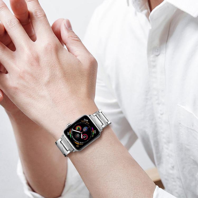 xDfind Stepped Stainless Steel Watch Band, For Apple Watch 42 / 44 / 45 / 46 / 49mm, For Apple Watch 38 / 40 / 41 / S10 42mm