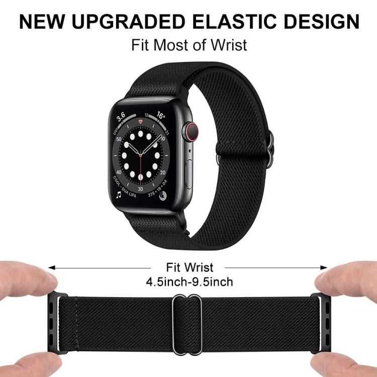 xDfind Adjustable Slide Buckle Elastic Nylon Watch Band, For Apple Watch 42 / 44 / 45 / 46 / 49mm, For Apple Watch 38 / 40 / 41 / S10 42mm