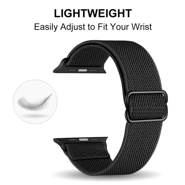xDfind Adjustable Slide Buckle Elastic Nylon Watch Band, For Apple Watch 42 / 44 / 45 / 46 / 49mm, For Apple Watch 38 / 40 / 41 / S10 42mm