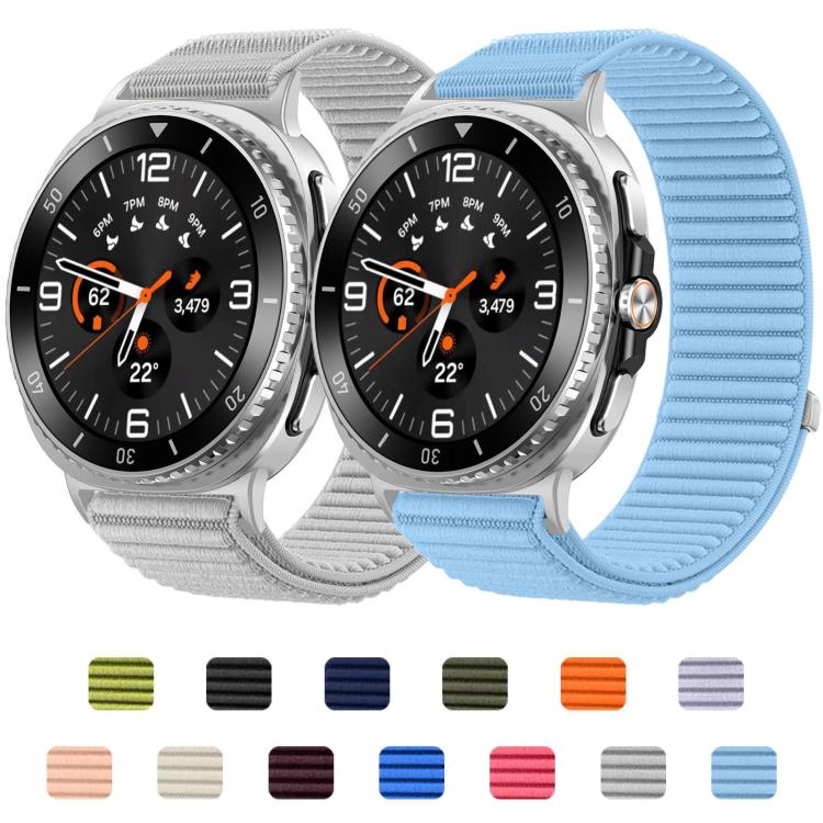 xDfind Woven Nylon Hook And Loop Fastener Watch Band, For Samsung Galaxy Watch8 / 8 Classic