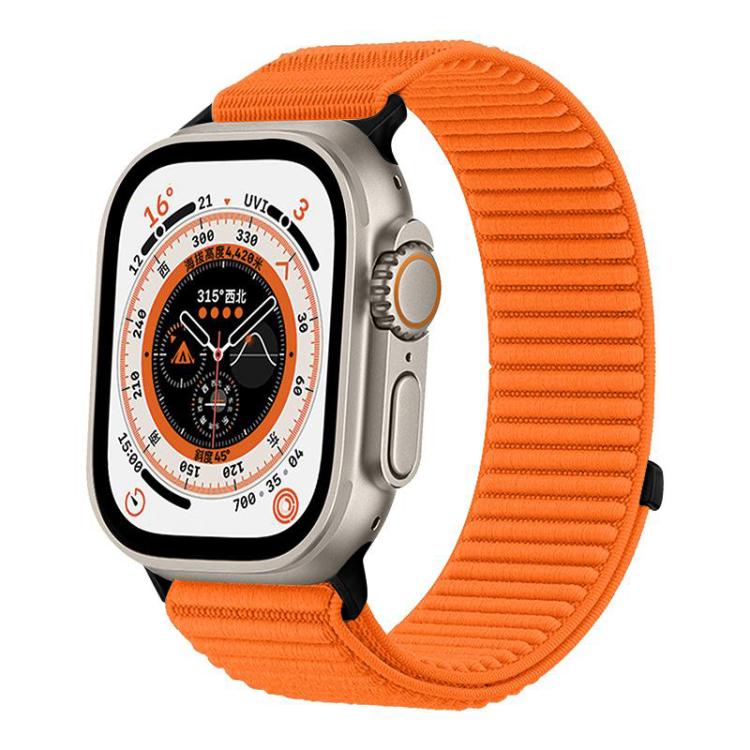 xDfind Armband aus gewebtem Nylon mit Klettverschluss, passend für Apple Watch 42 / 44 / 45 / 46 / 49 mm, Apple Watch 38 / 40 / 41 / S10 42 mm