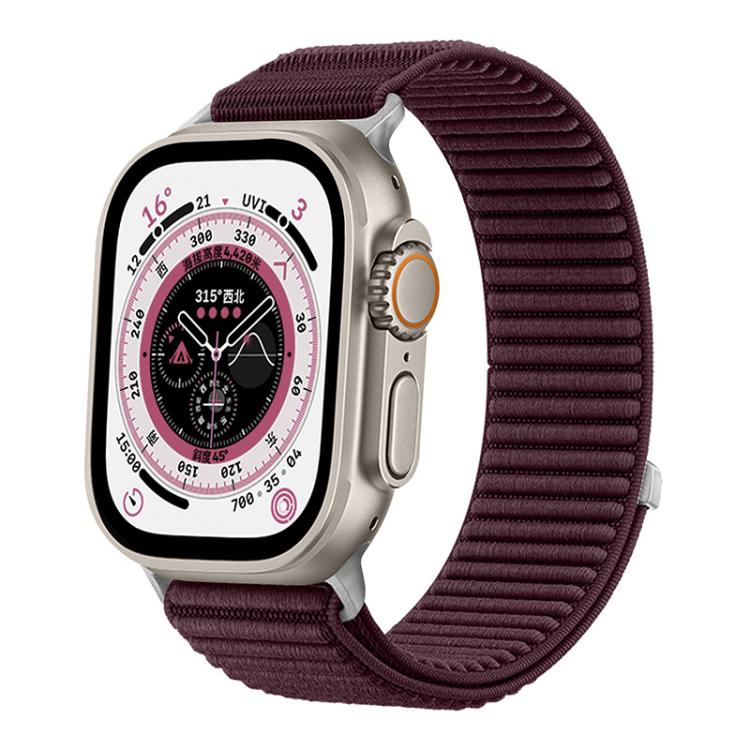 xDfind Armband aus gewebtem Nylon mit Klettverschluss, passend für Apple Watch 42 / 44 / 45 / 46 / 49 mm, Apple Watch 38 / 40 / 41 / S10 42 mm