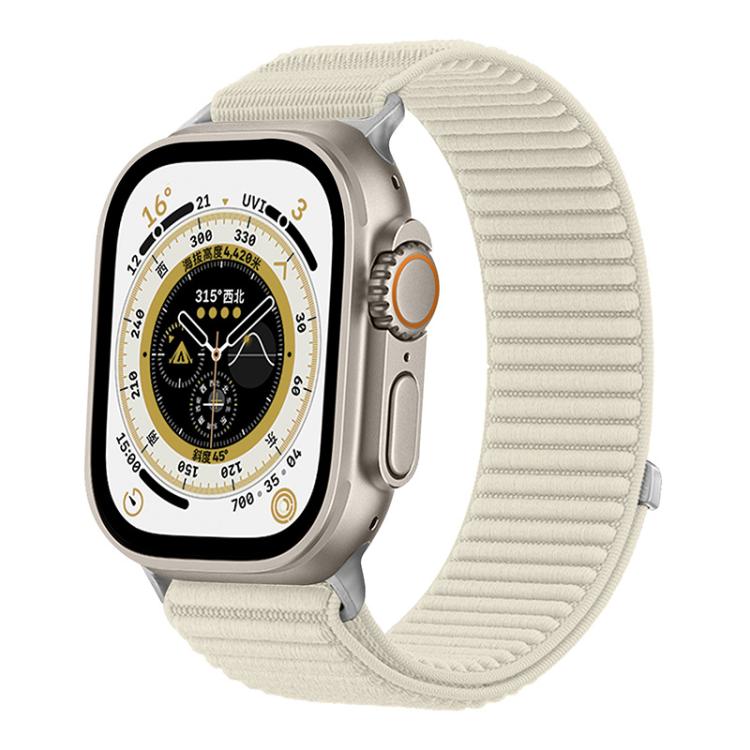 xDfind Armband aus gewebtem Nylon mit Klettverschluss, passend für Apple Watch 42 / 44 / 45 / 46 / 49 mm, Apple Watch 38 / 40 / 41 / S10 42 mm