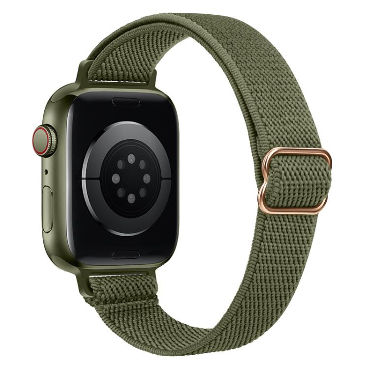 xDfind Ladder Buckle Small Waist Elastic Nylon Watch Band, For Apple Watch 42 / 44 / 45 / 46 / 49mm, For Apple Watch 38 / 40 / 41 / S10 42mm