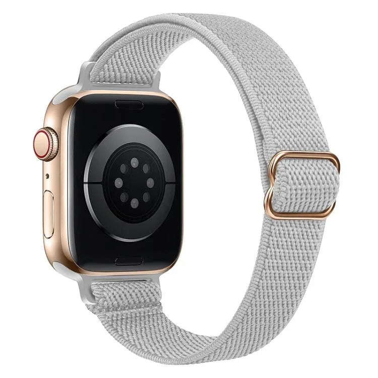 xDfind Ladder Buckle Small Waist Elastic Nylon Watch Band, For Apple Watch 42 / 44 / 45 / 46 / 49mm, For Apple Watch 38 / 40 / 41 / S10 42mm