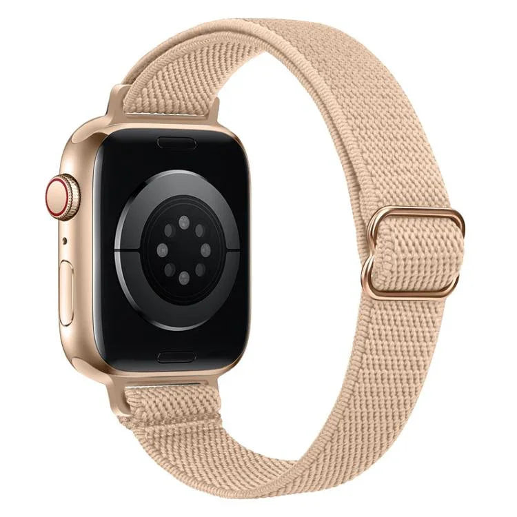 xDfind Ladder Buckle Small Waist Elastic Nylon Watch Band, For Apple Watch 42 / 44 / 45 / 46 / 49mm, For Apple Watch 38 / 40 / 41 / S10 42mm