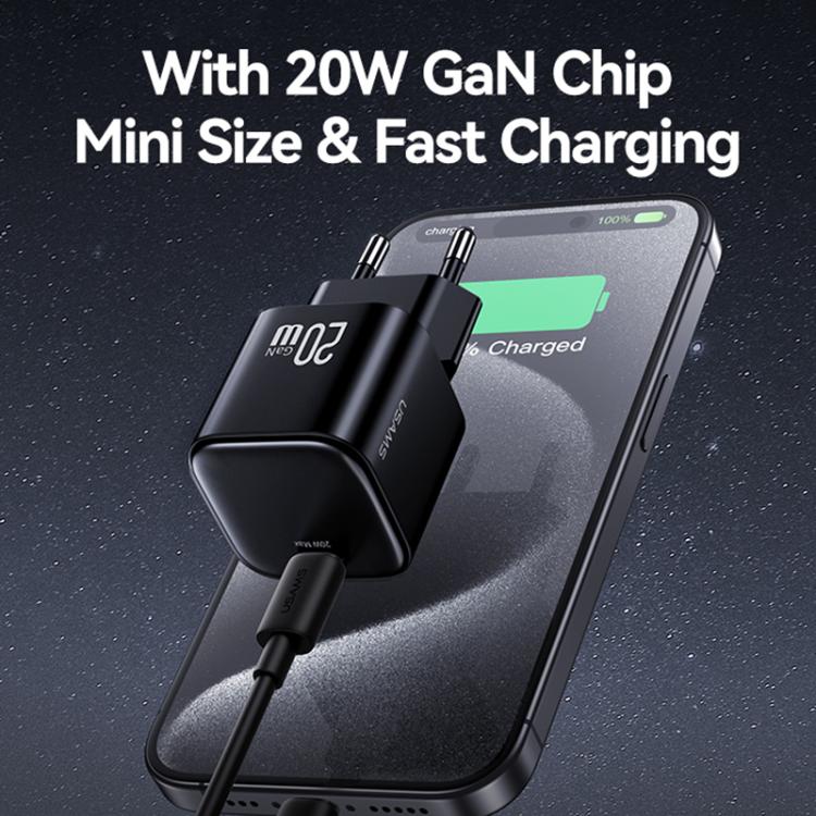 شاحن صغير USAMS CC260 GaN USB-C / Type-C بقوة 20 واط، CC260