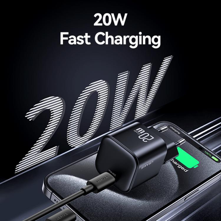 شاحن صغير USAMS CC260 GaN USB-C / Type-C بقوة 20 واط، CC260