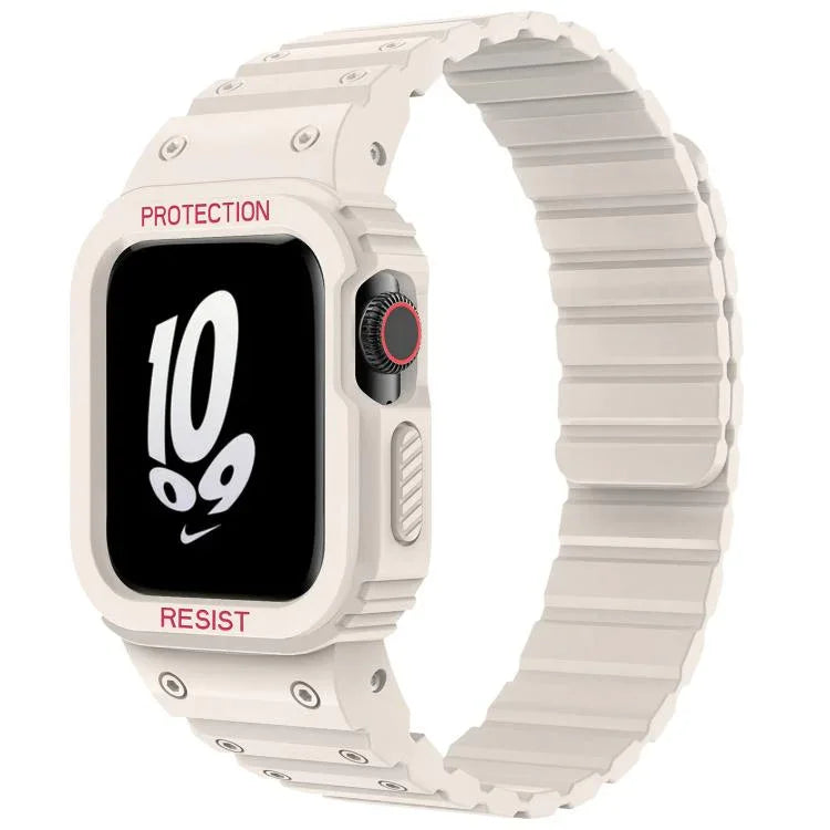xDfind Magnetic Silicone Watch Band with Integrated Watch Cover, For Apple Watch 42 / 44 / 45mm, For Apple Watch Series 10 / 11 46mm, For Apple Watch Series 10 / 11 42mm, For Apple Watch Ultra 3 / 2 / 1 49mm, For Apple Watch 38 / 41mm