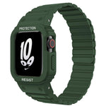 xDfind Magnetic Silicone Watch Band with Integrated Watch Cover, For Apple Watch 42 / 44 / 45mm, For Apple Watch Series 10 / 11 46mm, For Apple Watch Series 10 / 11 42mm, For Apple Watch Ultra 3 / 2 / 1 49mm, For Apple Watch 38 / 41mm