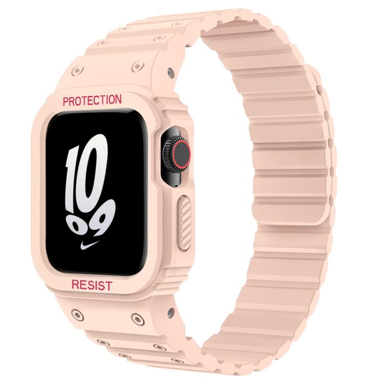 xDfind Magnetic Silicone Watch Band with Integrated Watch Cover, For Apple Watch 42 / 44 / 45mm, For Apple Watch Series 10 / 11 46mm, For Apple Watch Series 10 / 11 42mm, For Apple Watch Ultra 3 / 2 / 1 49mm, For Apple Watch 38 / 41mm