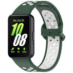 xDfind Two Color Silicone Breathable Watch Band, For Samsung Galaxy Fit 3