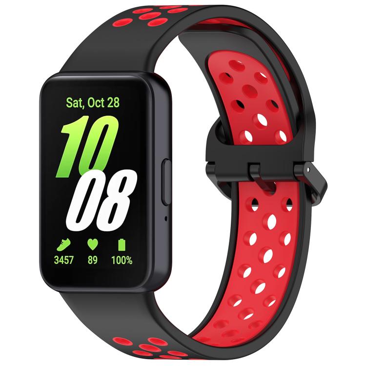 xDfind Two Color Silicone Breathable Watch Band, For Samsung Galaxy Fit 3