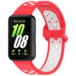 xDfind Two Color Silicone Breathable Watch Band, For Samsung Galaxy Fit 3
