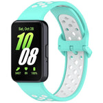 xDfind Two Color Silicone Breathable Watch Band, For Samsung Galaxy Fit 3