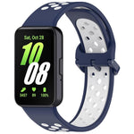 xDfind Two Color Silicone Breathable Watch Band, For Samsung Galaxy Fit 3