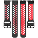 xDfind Two Color Silicone Breathable Watch Band, For Samsung Galaxy Fit 3