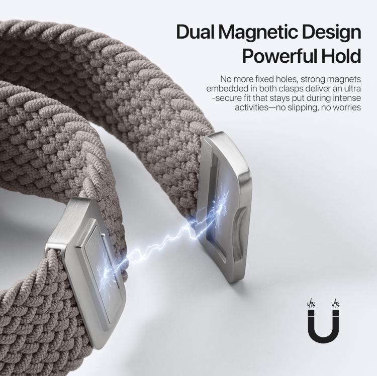 DUX DUCIS Mixture Ultra Series Magnetic Buckle Nylon Braided Strap, For Apple Watch 38 / 40 / 41 / S10 42mm