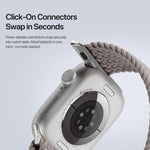 DUX DUCIS Mixture Ultra Series Magnetic Buckle Nylon Braided Strap, For Apple Watch 38 / 40 / 41 / S10 42mm