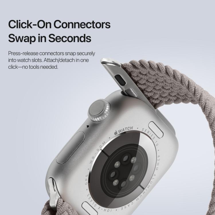 DUX DUCIS Mixture Ultra Series Magnetic Buckle Nylon Braided Strap, For Apple Watch 38 / 40 / 41 / S10 42mm